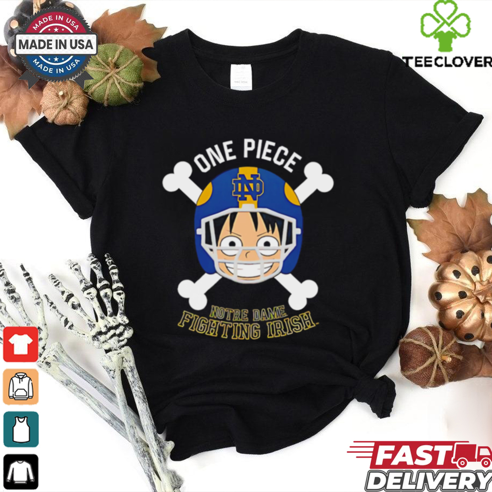 Luffy One Piece x Notre Dame Fighting Irish shirt Luffy One Piece x Notre Dame Fighting Irish shirt