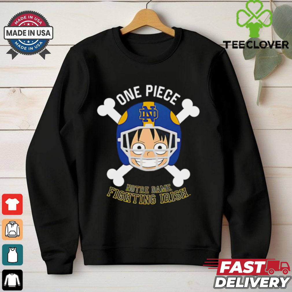 Luffy One Piece x Notre Dame Fighting Irish shirt Luffy One Piece x Notre Dame Fighting Irish shirt