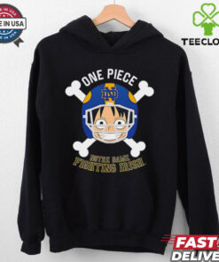 Luffy One Piece x Notre Dame Fighting Irish shirt
