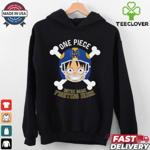 Luffy One Piece x Notre Dame Fighting Irish shirt