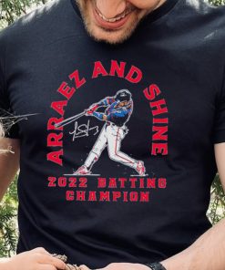 Luis Arráez Minnesota Twins Arraez and Shine 2022 batting Champion signature shirt