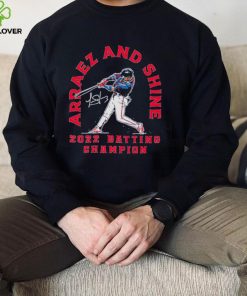 Luis Arráez Minnesota Twins Arraez and Shine 2022 batting Champion signature hoodie, sweater, longsleeve, shirt v-neck, t-shirt
