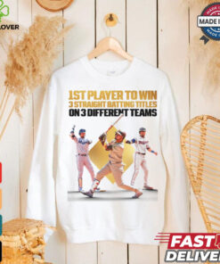 Luis Arraez San Diego Padres – 1st Player To Win 3 Straight Batting Titles On 3 Different Teams 2024 Poster t shirt