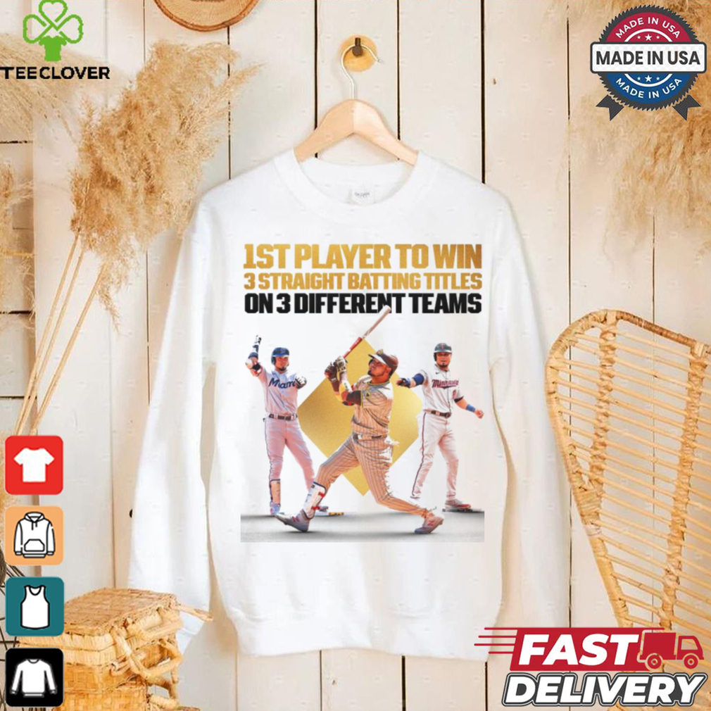 Luis Arraez San Diego Padres – 1st Player To Win 3 Straight Batting Titles On 3 Different Teams 2024 Poster t shirt Luis Arraez San Diego Padres – 1st Player To Win 3 Straight Batting Titles On 3 Different Teams 2024 Poster t shirt