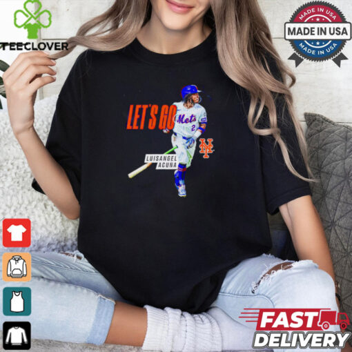 Luisangel Acuña New York Mets First Home Run let’s go MLB shirt