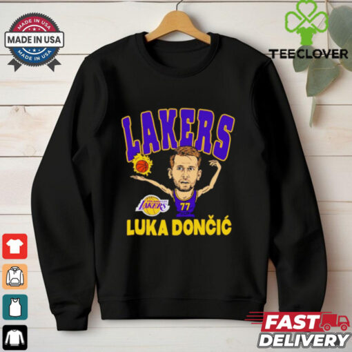 Luka Dončić Los Angeles Lakers caricature shirt