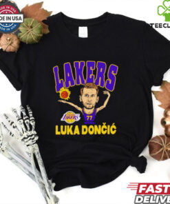 Luka Dončić Los Angeles Lakers caricature shirt