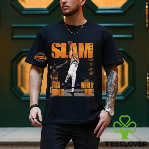 Luka Doncic The World Is Mine Run To The ’24 NBA Finals With The Cover Of SLAM 250 The Orange Metal Editions Classic T Shirt