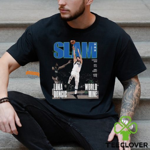 Luka Doncic The World Is Mine Run To The ’24 NBA Finals With The Cover Of SLAM 250 Vintage T Shirt