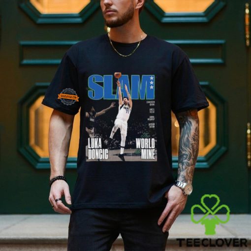 Luka Doncic The World Is Mine Run To The ’24 NBA Finals With The Cover Of SLAM 250 Vintage T Shirt