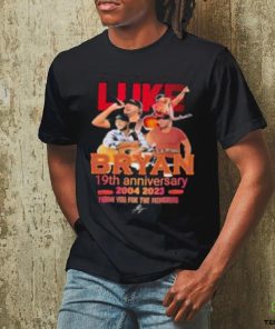 Luke Bryan 19th anniversary 2004 2023 thank you for the memories signature shirt
