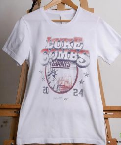 Luke Combs x New York Giants Fanatics Growin' Up and Gettin' Old Tour T Shirt Tan 1 Luke Combs x New York Giants Fanatics Growin' Up and Gettin' Old Tour T Shirt Tan