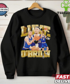 Luke O’Brien Georgia Tech Yellow Jackets NCAA Men’s Basketball player collage shirt