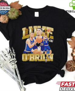 Luke O’Brien Georgia Tech Yellow Jackets NCAA Men’s Basketball player collage shirt