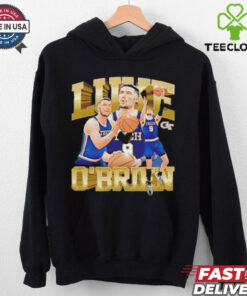 Luke O’Brien Georgia Tech Yellow Jackets NCAA Men’s Basketball player collage shirt