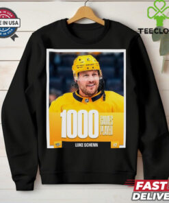 Luke Schenn Nashville Predators NHL 1000 Games Played t shirt