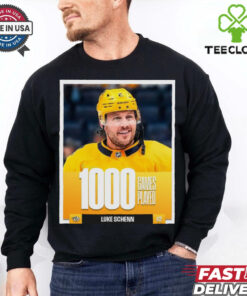 Luke Schenn Nashville Predators NHL 1000 Games Played t hoodie, sweater, longsleeve, shirt v-neck, t-shirt