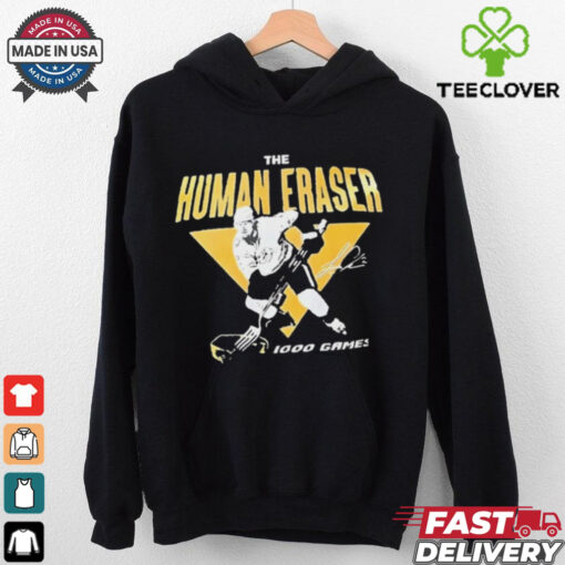 Luke Schenn Nashville Predators NHL The Human Eraser 1000 Game t hoodie, sweater, longsleeve, shirt v-neck, t-shirt