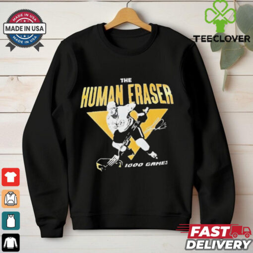 Luke Schenn Nashville Predators NHL The Human Eraser 1000 Game t hoodie, sweater, longsleeve, shirt v-neck, t-shirt