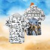 Luke Skywalker Princess Leia Han Solo Chewbacca R2 D2 C 3PO Star Wars All Over Print Hawaiian Shirt