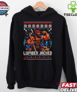 Lumber Jacked gym ugly christmas shirt