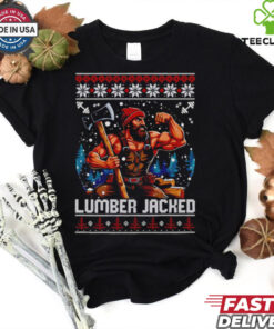 Lumber Jacked gym ugly christmas shirt