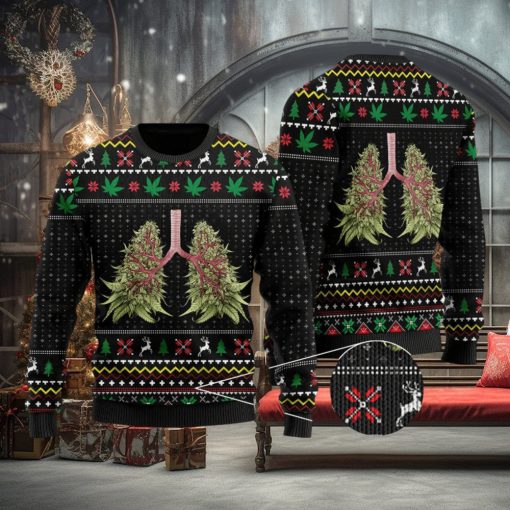 Lung Tree Full Christmas 3D Printed Ugly Christmas Sweater