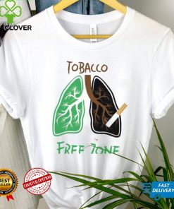 Lung tobacco free zone shirt