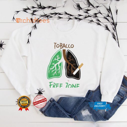 Lung tobacco free zone shirt