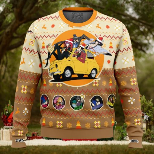 Lupin the 3rd Happy Trip Knitting Pattern Ugly Christmas Sweater
