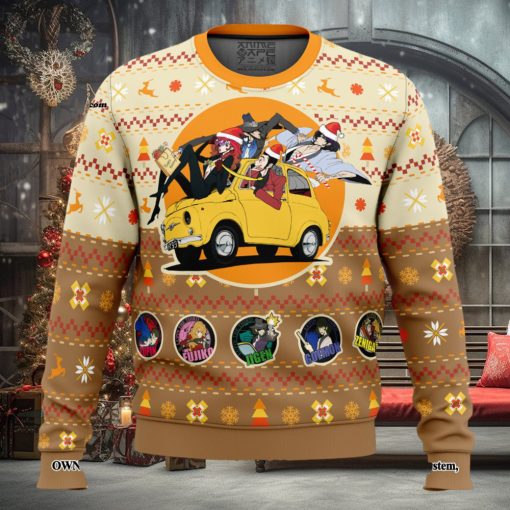 Lupin the 3rd Happy Trip Knitting Pattern Ugly Christmas Sweater