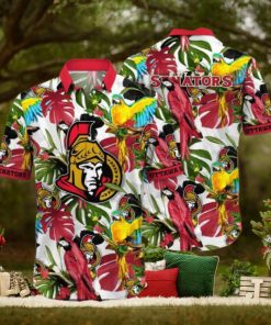 Lush Greenerytime Aloha Shirt, Ottawa Senators NHL Hawaiian Series