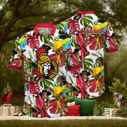 Lush Greenerytime Aloha Shirt, Ottawa Senators NHL Hawaiian Series