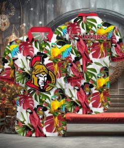 Lush Greenerytime Aloha Shirt, Ottawa Senators NHL Hawaiian Series