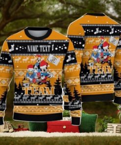 Luton Town FC Disney Team Custom Name Ugly Christmas Sweater