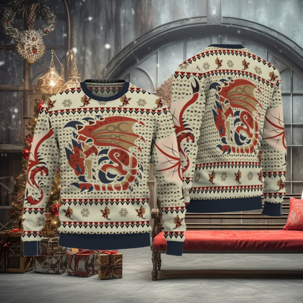 Rathalos Monster Hunter Ugly Christmas Sweater Rathalos Monster Hunter Ugly Christmas Sweater