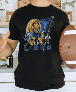 Detroit Lions Football Quarterback Lion Warrior T Shirt