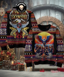 Lynyrd Skynyrd Southern Rock N Roll Christmas Sweater Chirstmas Gifts 2024 Xmas For Family And Friends Ugly Sweater