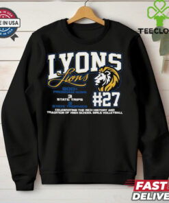 Lyons Lions #27 Celebrating The Rich History And Tradition Of High School Girls Volleyball Shirt