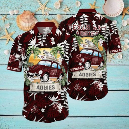 M Aggies NCAA Hawaiian Shirt Sunsetstime Aloha Shirt