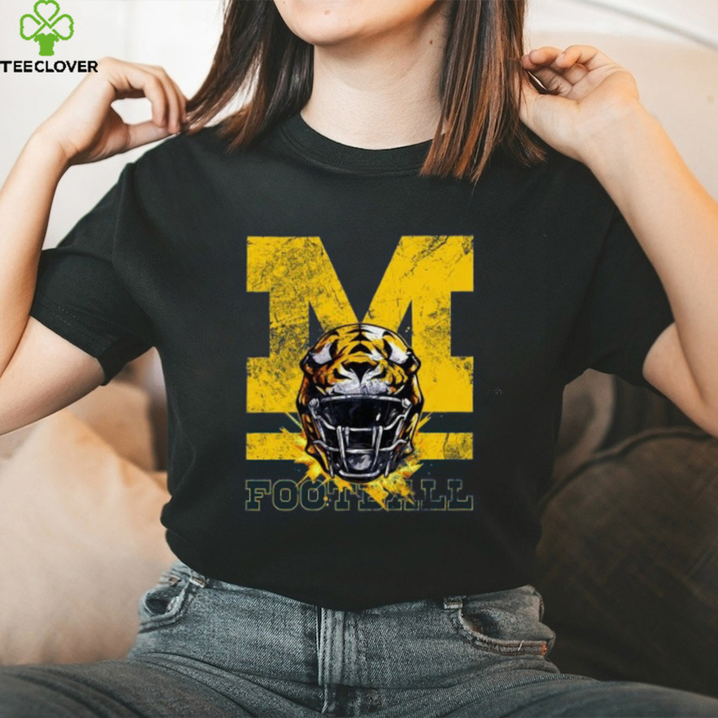 M Football Inspired Michigan Wolverines Gear Long Sleeve T Shirt M Football Inspired Michigan Wolverines Gear Long Sleeve T Shirt