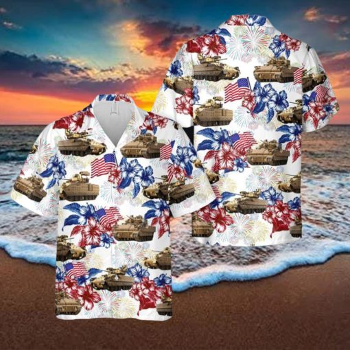 M2 Bradley Fighting Vehicle 4th Of July Hawaiian Shirt