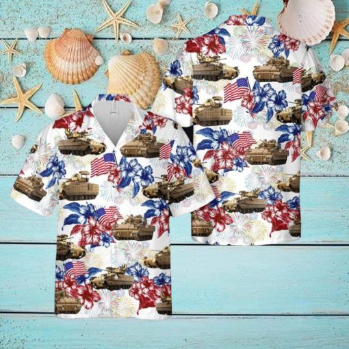 M2 Bradley Fighting Vehicle 4th Of July Hawaiian Shirt