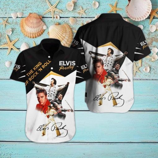 Elvis Presley Paradise Design Hawaiian 3D Shirt For Fans Gift Beach