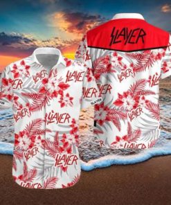 Slayer Band White And Red 2024 Summer Trending Hawaiian Shirt