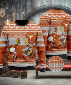 Texas Longhorns Snoopy Lover Ugly Christmas Sweater