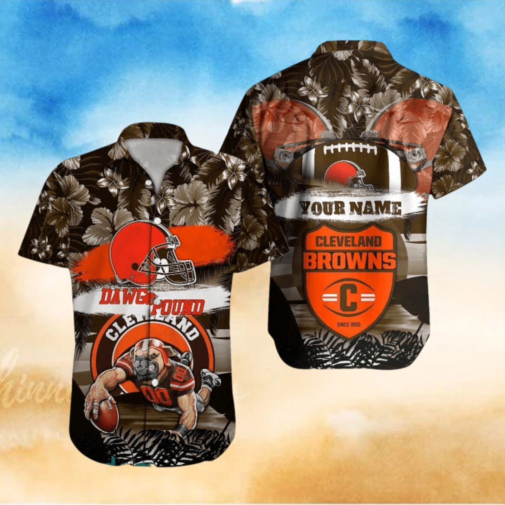 Cleveland Browns NFL Hawaiian shirt Custom Name Summer Gift Cleveland Browns NFL Hawaiian shirt Custom Name Summer Gift