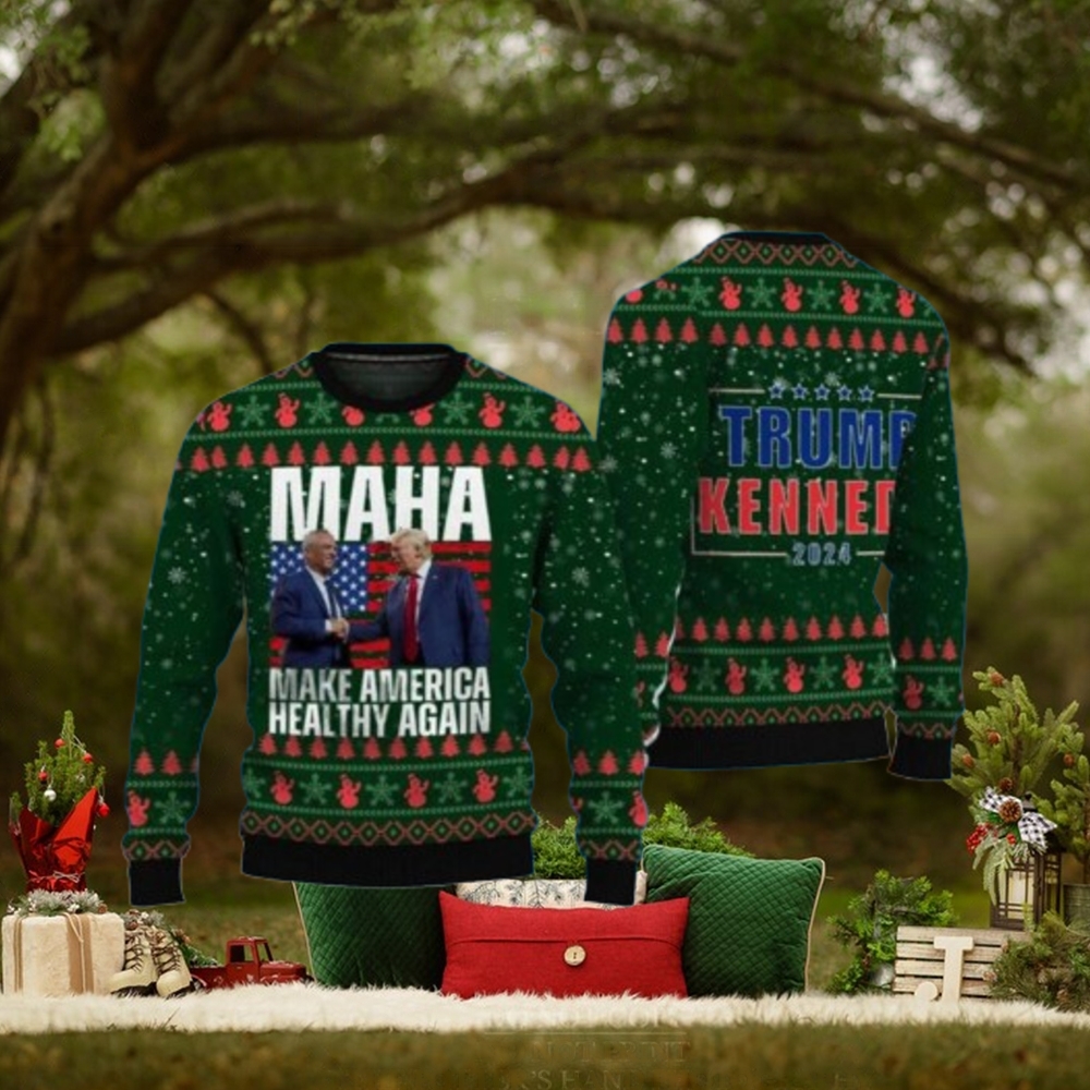 MAHA Trump Kennedy Make America Healthy Again Ugly Christmas Sweater MAHA Trump Kennedy Make America Healthy Again Ugly Christmas Sweater