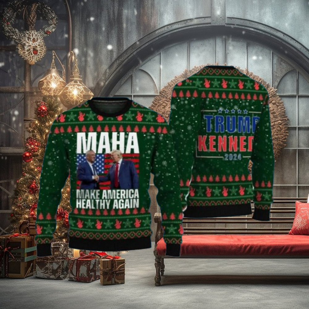 MAHA Trump Kennedy Make America Healthy Again Ugly Christmas Sweater MAHA Trump Kennedy Make America Healthy Again Ugly Christmas Sweater