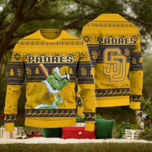 San Diego Padres Grinch Christmas Ugly Sweater